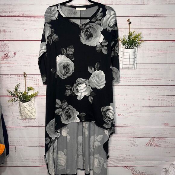 Eldridge Black Rosie High Low Tunic | Women’s Large - Picture 1 of 5